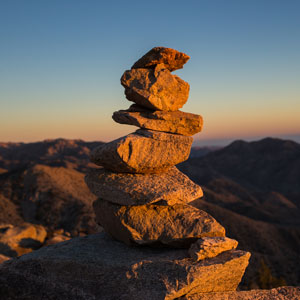 Stacked rocks