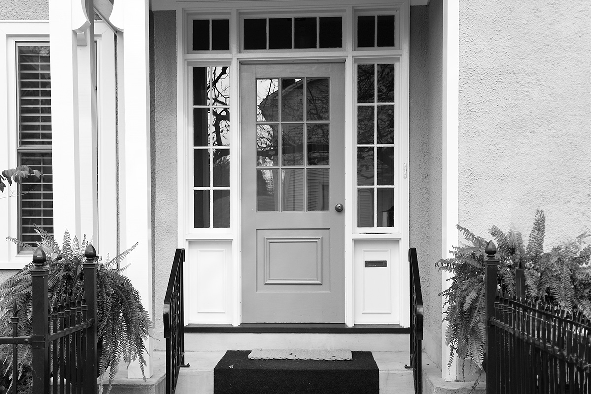 front door of a home