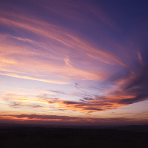 purple sunset