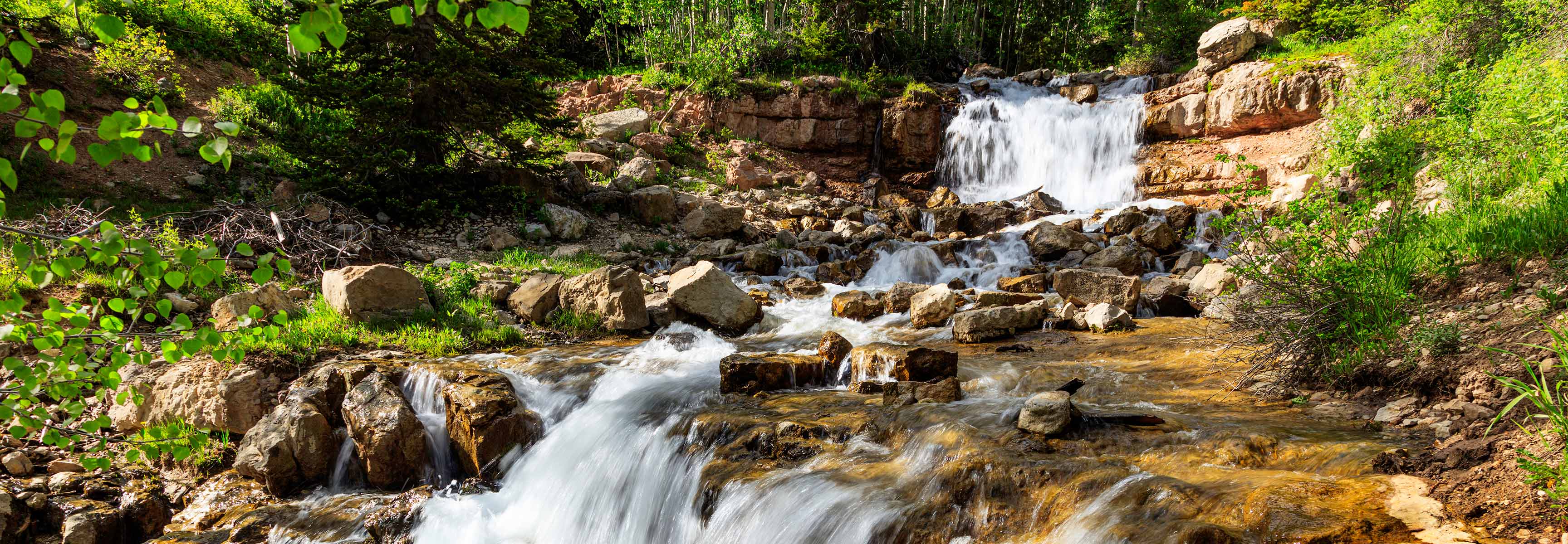 Waterfall in Manti-LaSal forest