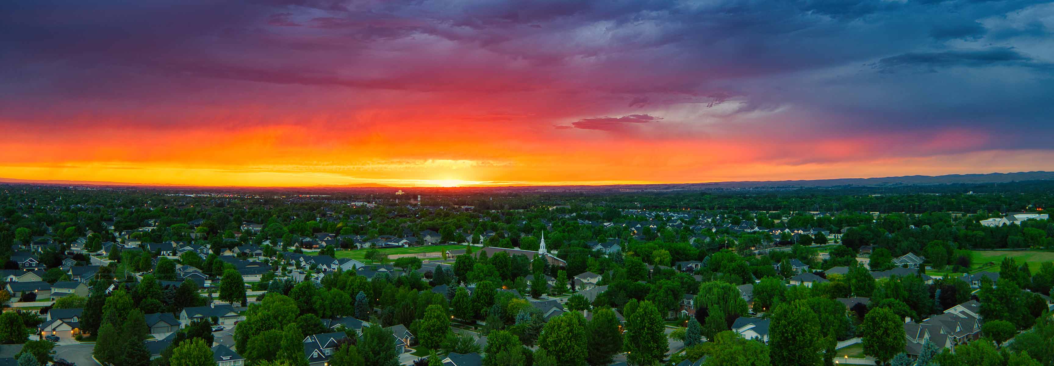 Sunset over Meridian, Idaho