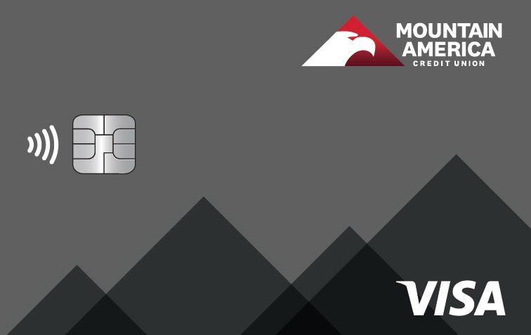 Simple gray credit card design