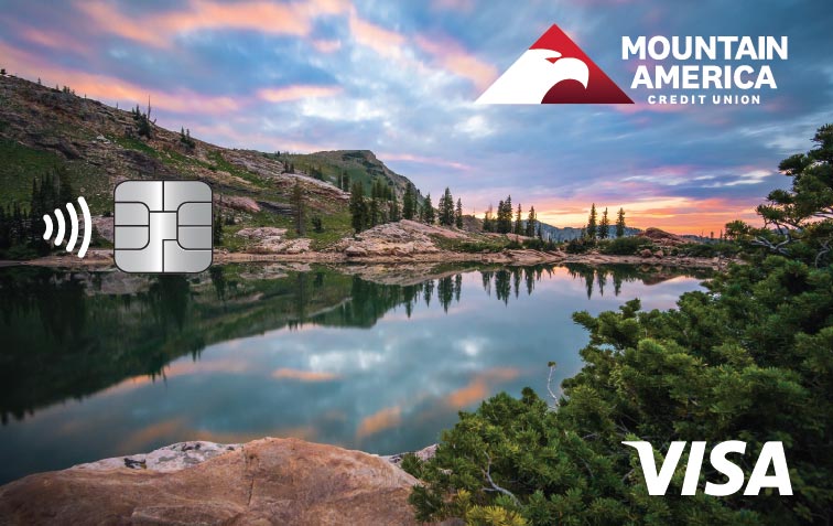 Credit card with photo of Cecret Lake