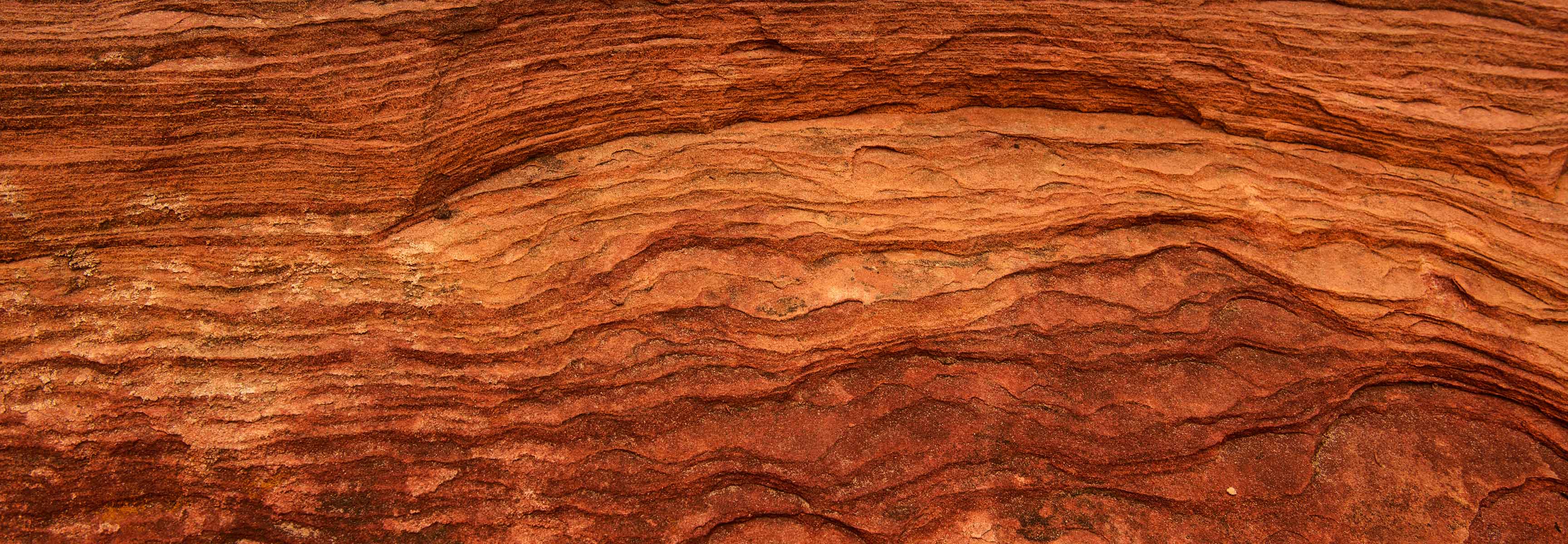 Sandstone layers or rock