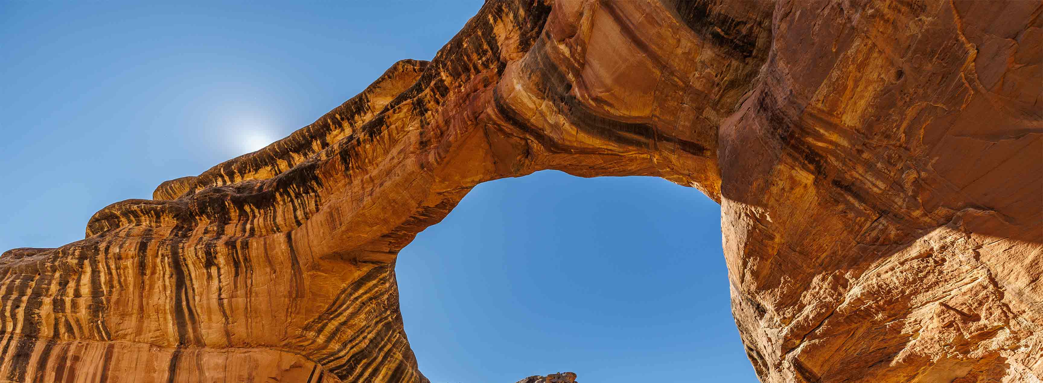 natural redrock bridge