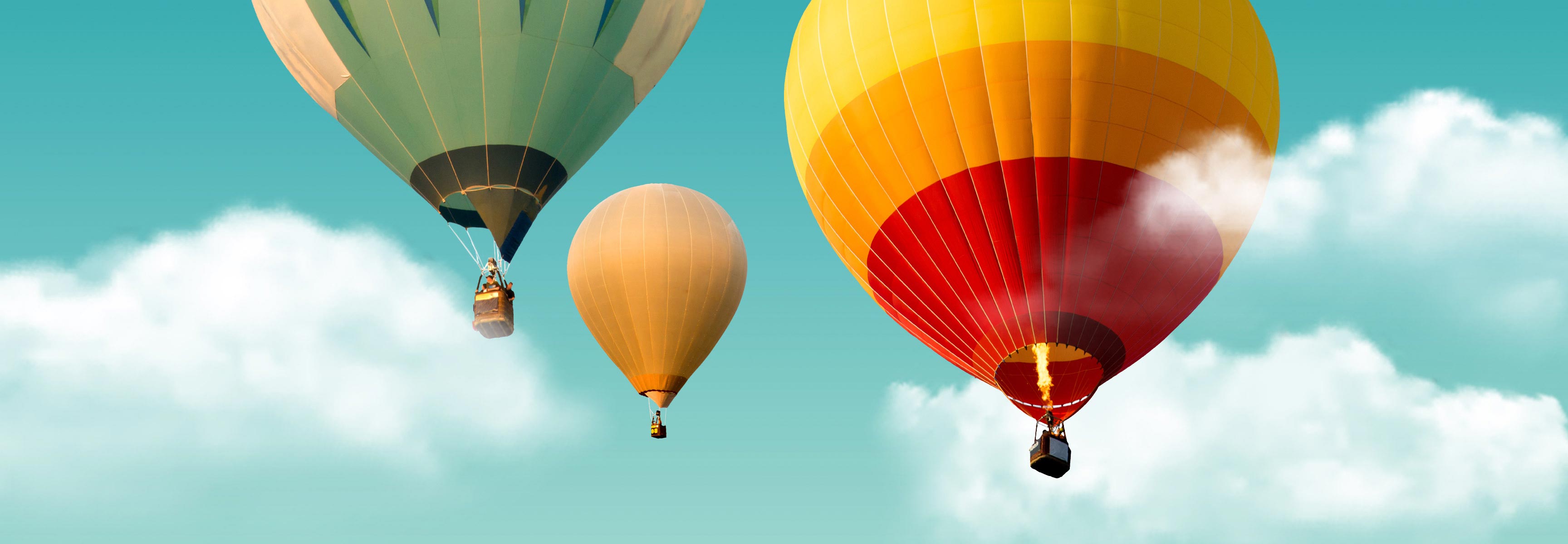 hot air balloons