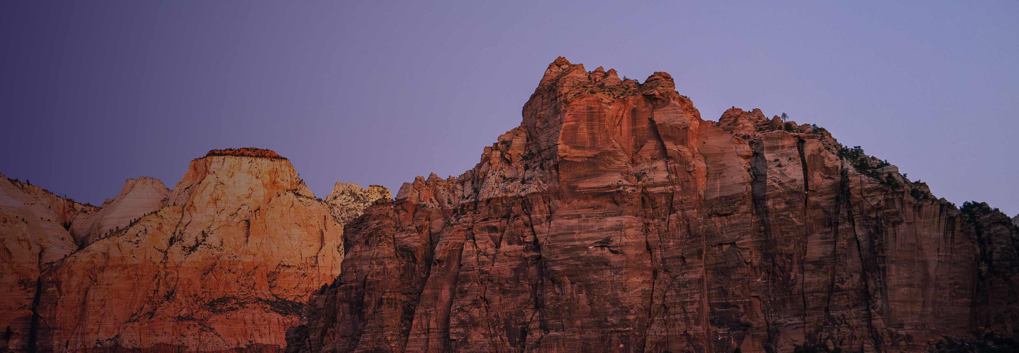 Red rock wall
