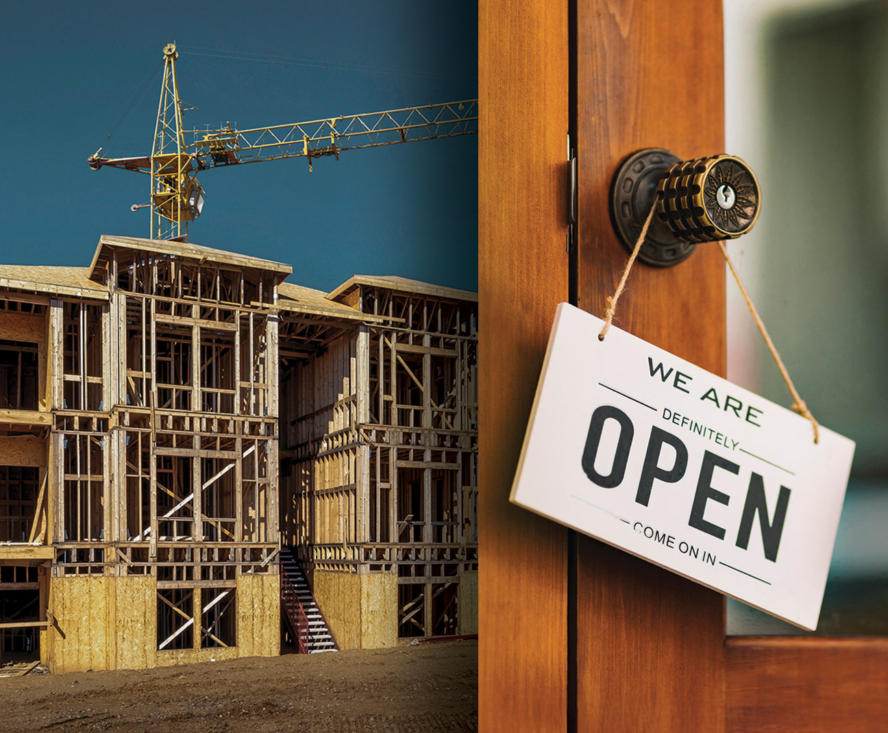 Open business sign