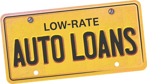 License plate that says Auto Loans