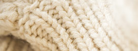 macro photo of cozy knit sweater