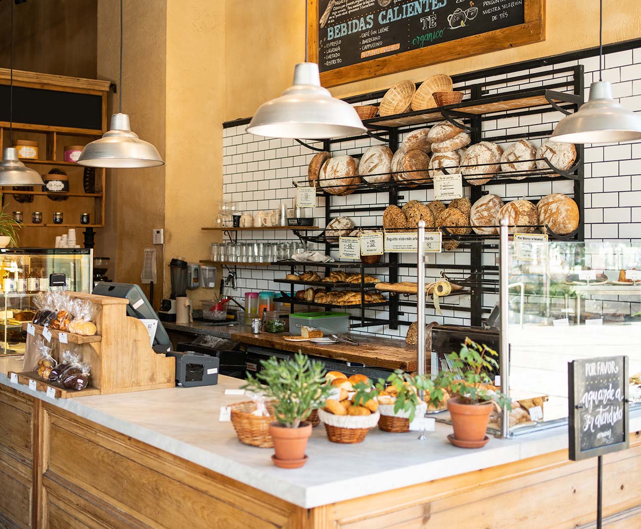 interior of a bakery