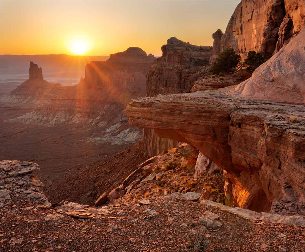 red rock outcropping