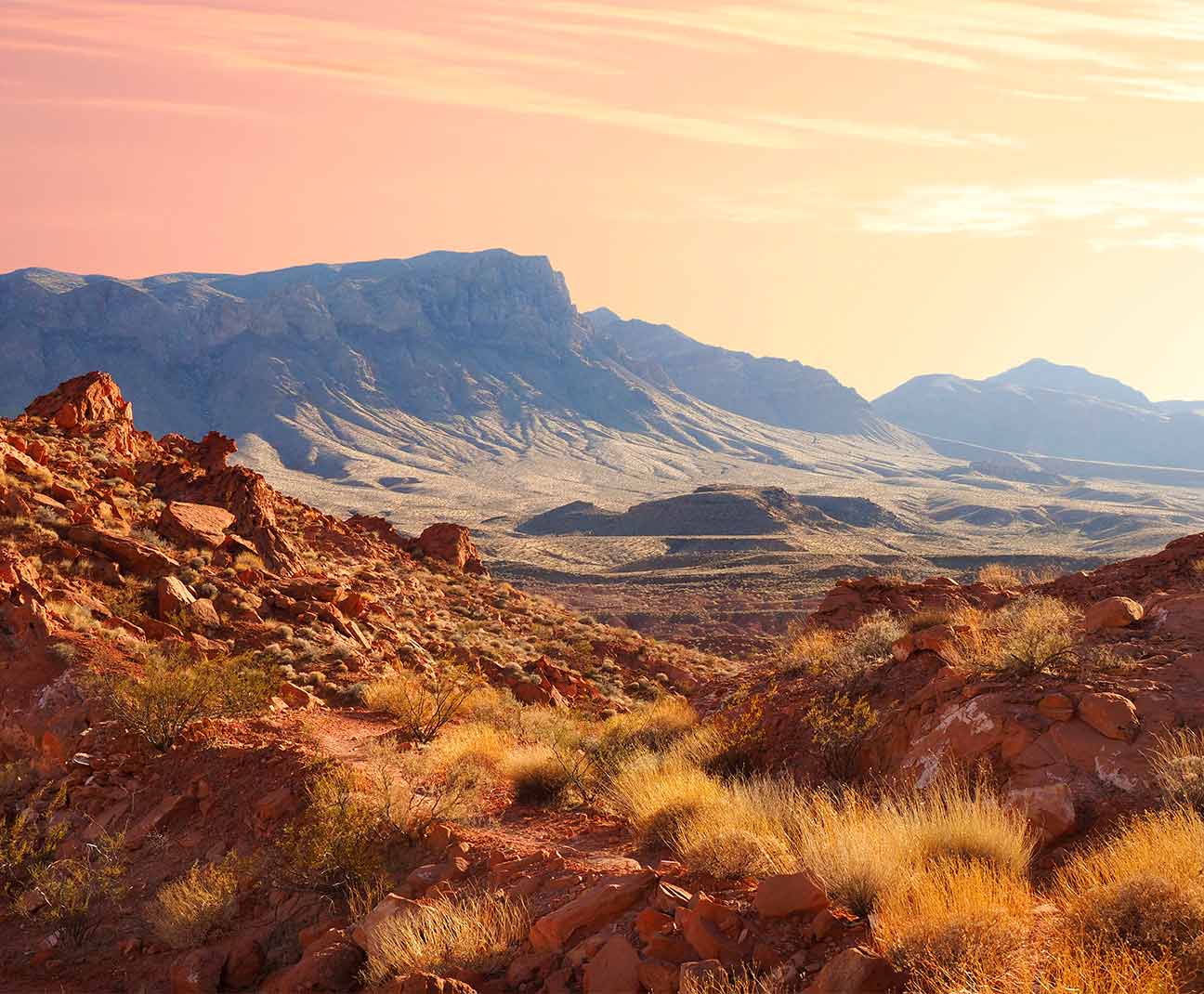 mountain in desert