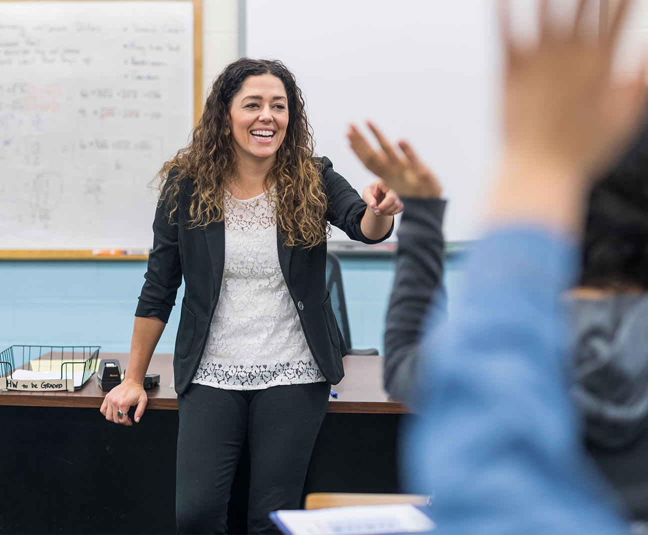 teacher in class