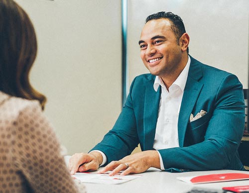 Man coaching a client