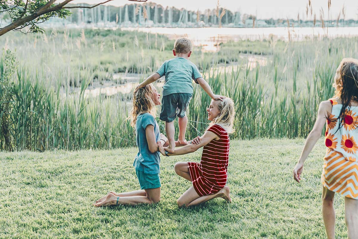 kids playing outside