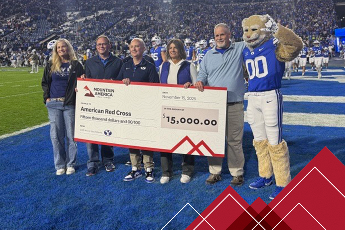 Mountain America 15k Donation BYU Red Cross