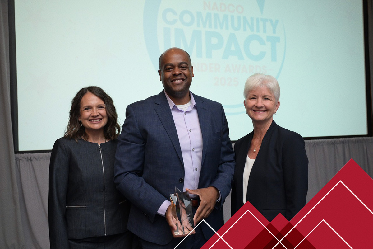 Chad Witcher accepting award