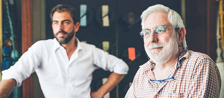 Two contemplative businessmen