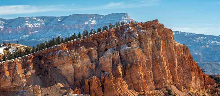 Rocky redrock mountain